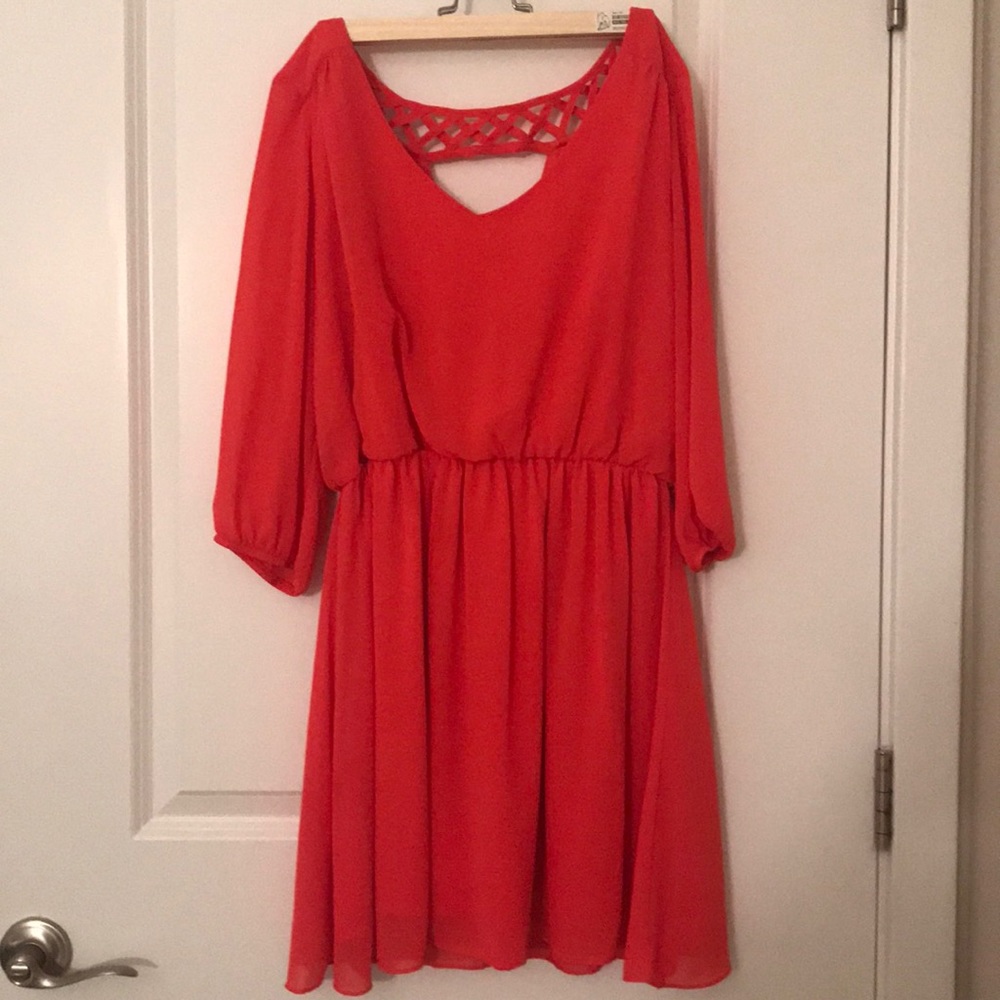 BCX coral dress